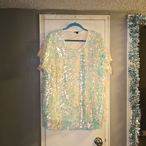 Festive sequin top